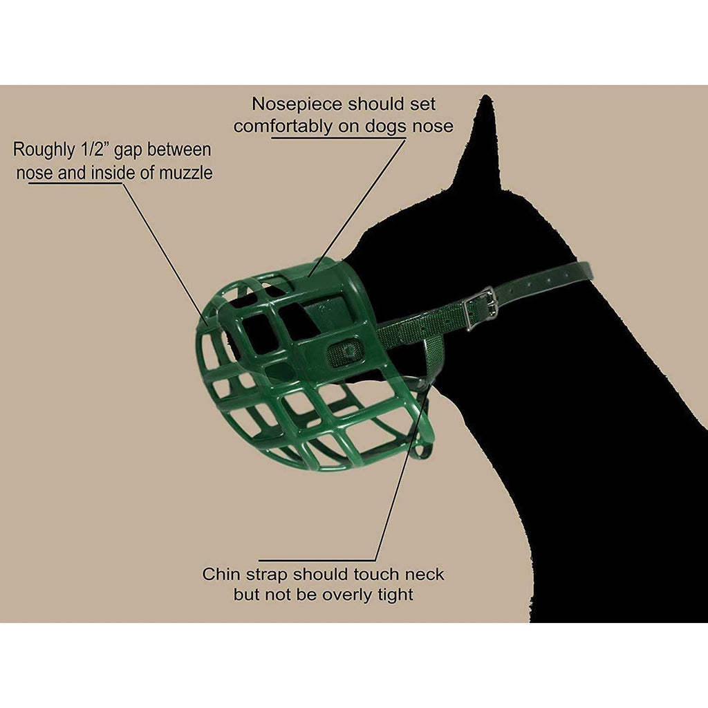 Plastic Dog Muzzle with Adjustable Headstall K809144
