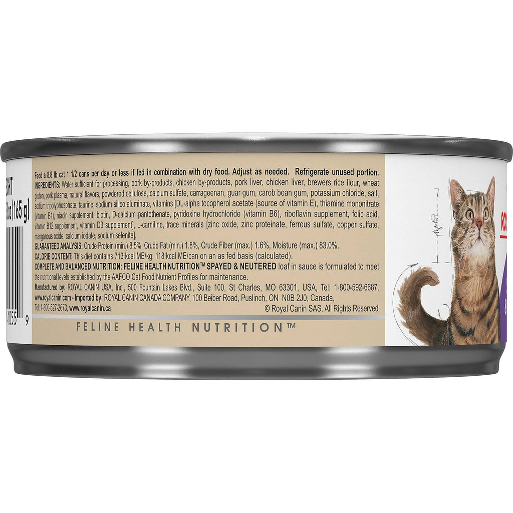 5.8 oz Loaf in Sauce Canned Cat Food Case of 24 Y3117