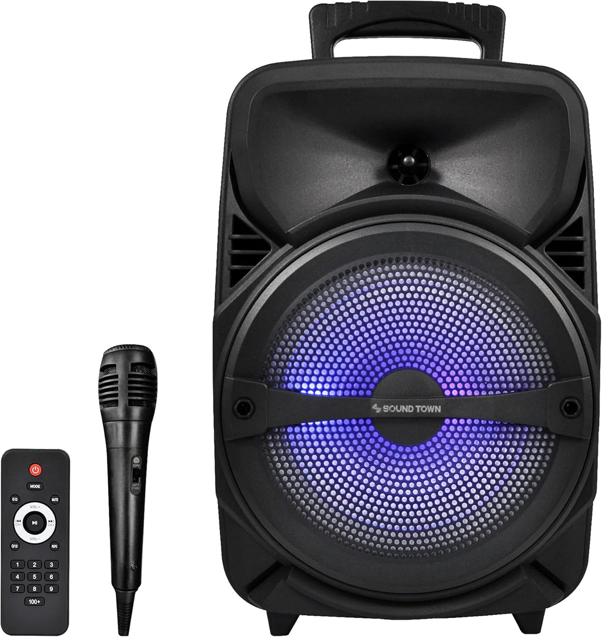8-inch 2-Way Portable PA Speaker with Built-in Rechargeable Battery Y3886