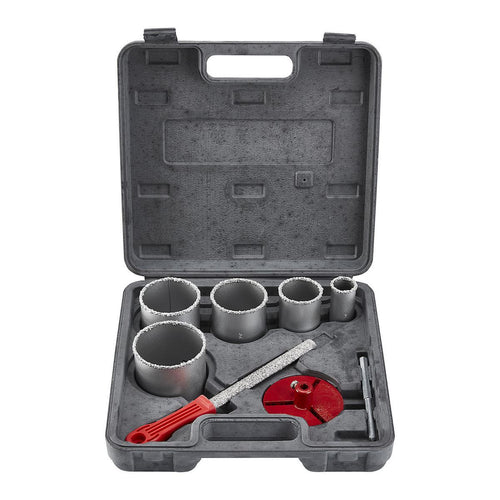 1-1/4 In. - 3-1/4 In. Carbide Grit Hole Saw Set, 9 Piece J909359