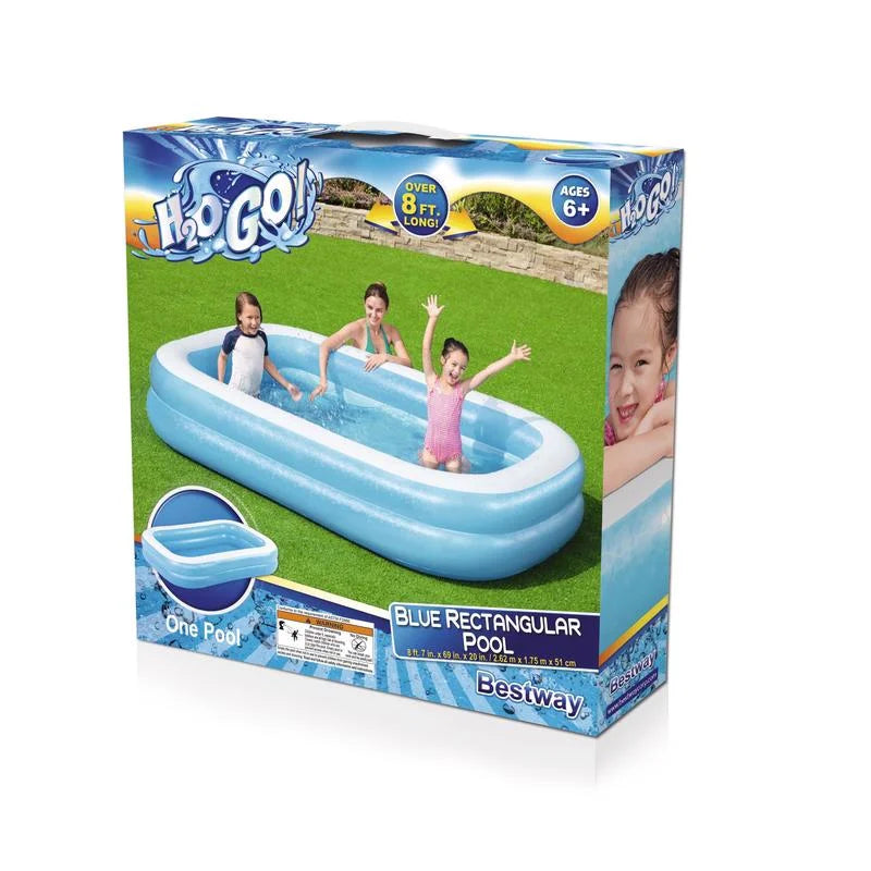 Inflatable Blue Rectangular Family Splash Pool C2768