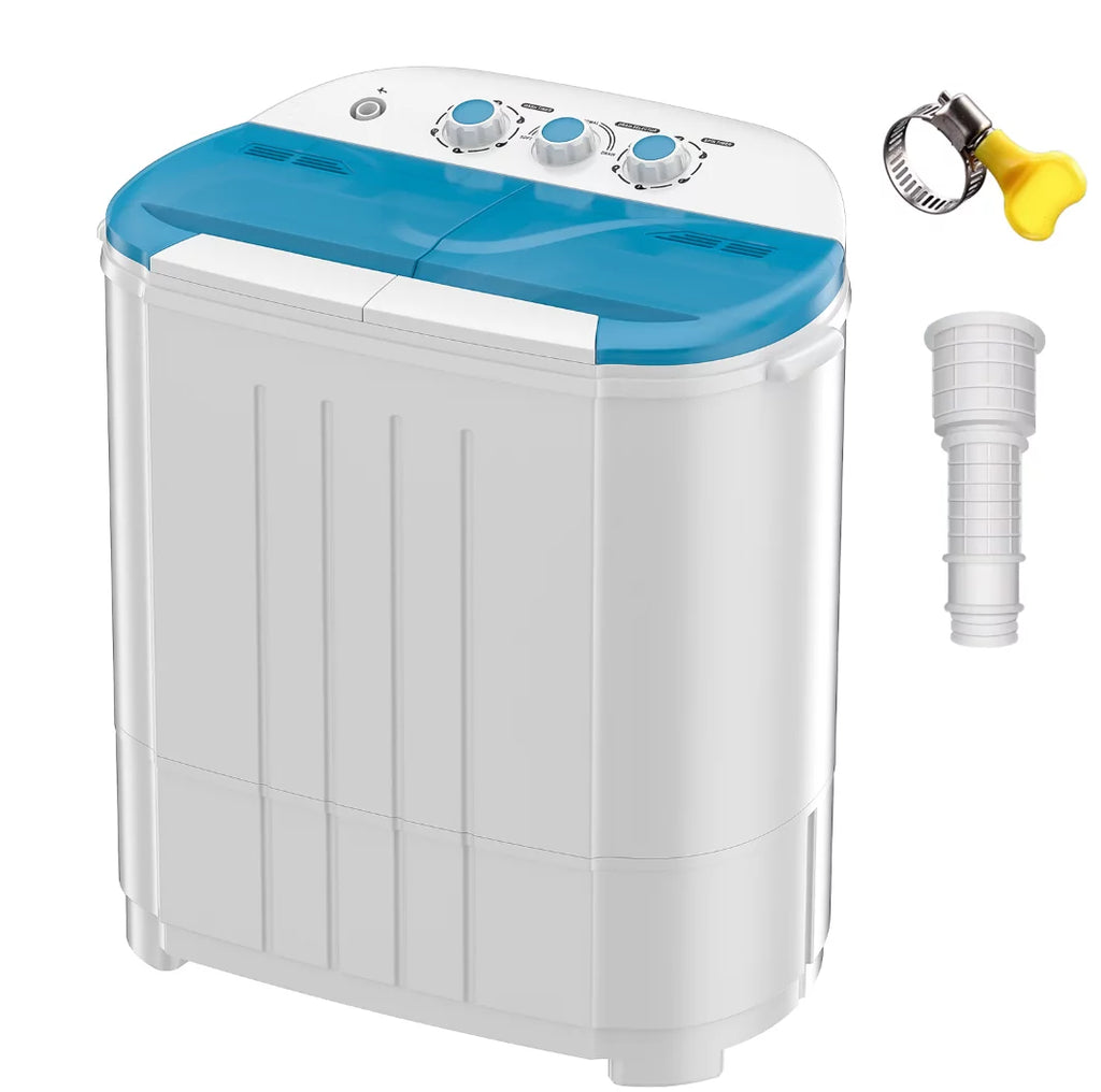 Portable 14lbs Twin Tub Compact Semi-Automatic Washer Spinner Combo I517