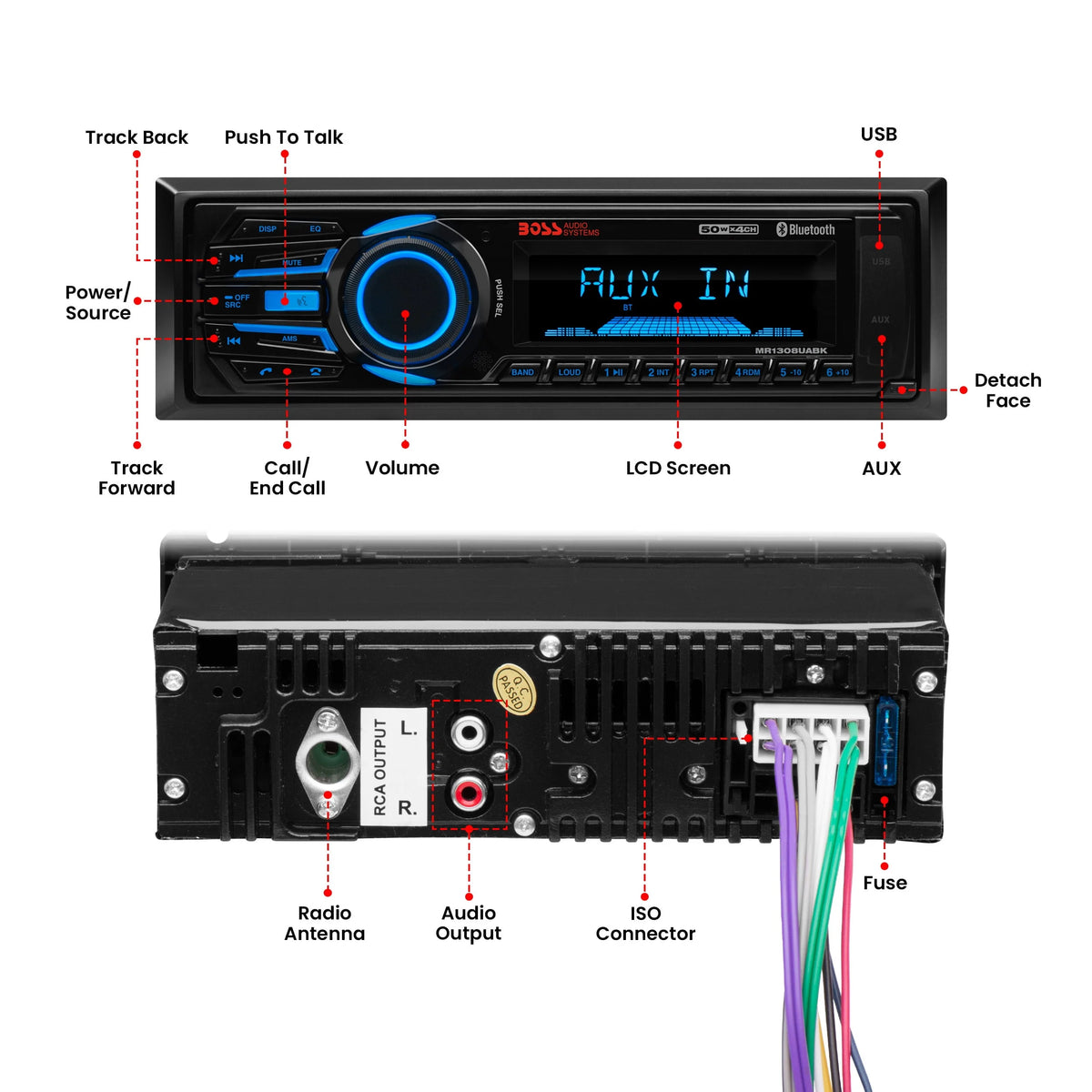 Marine Receiver with Bluetooth USB SD L919739