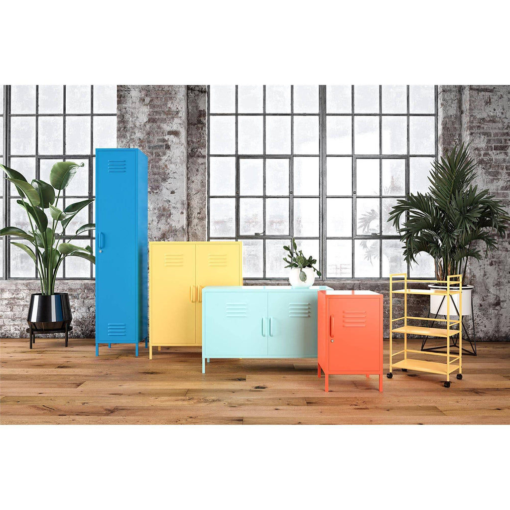 Yellow Metal Rolling Cart R5748