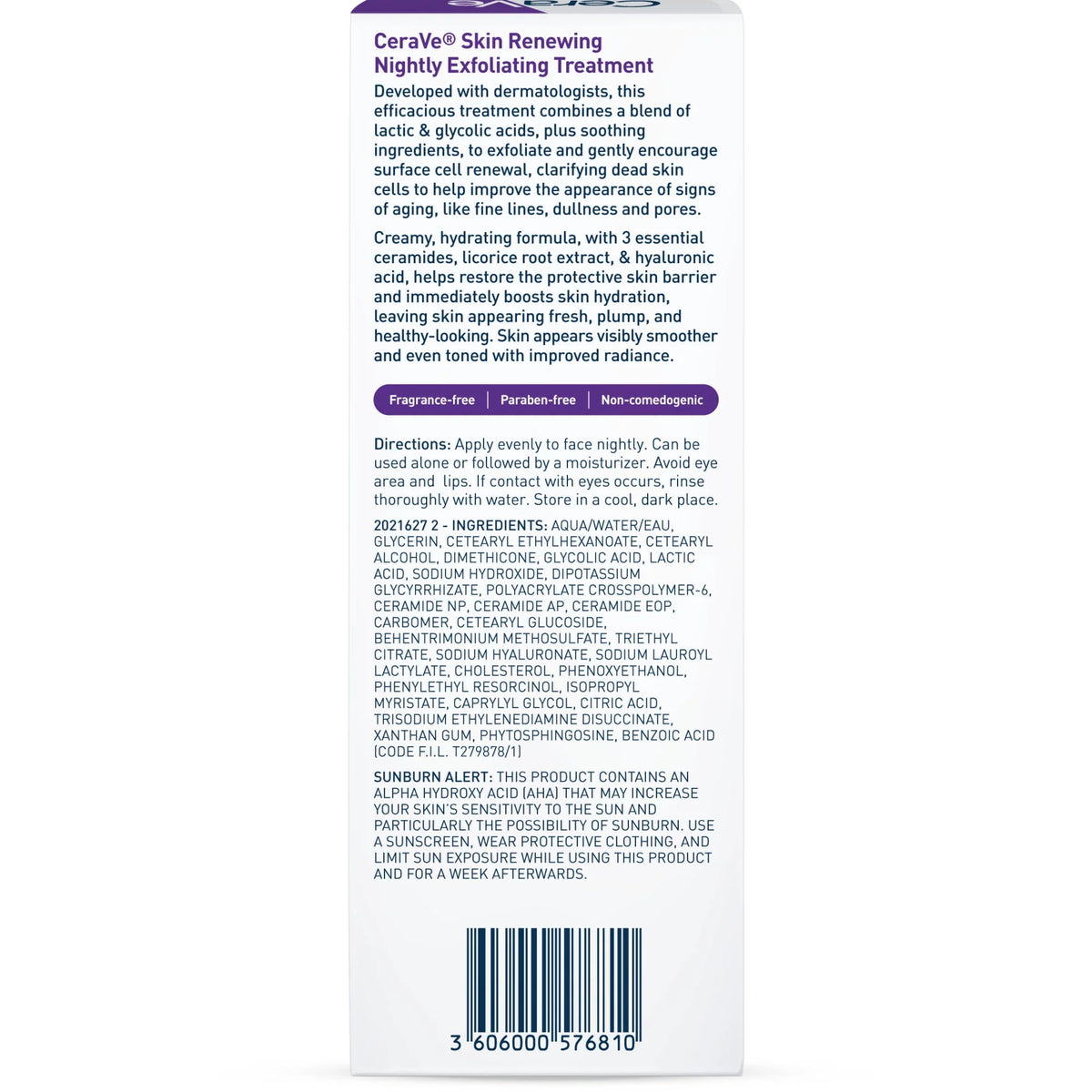 Nightly Exfoliating Face Serum 1.7oz Y115