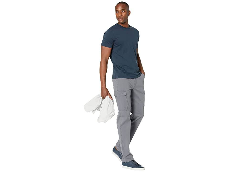 Grey Straight Fit Cargo Pants X24158
