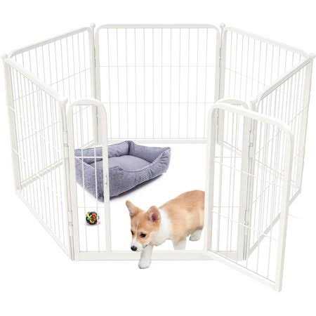 24 inch Dog Playpen with Silicone Foot Pads W1906