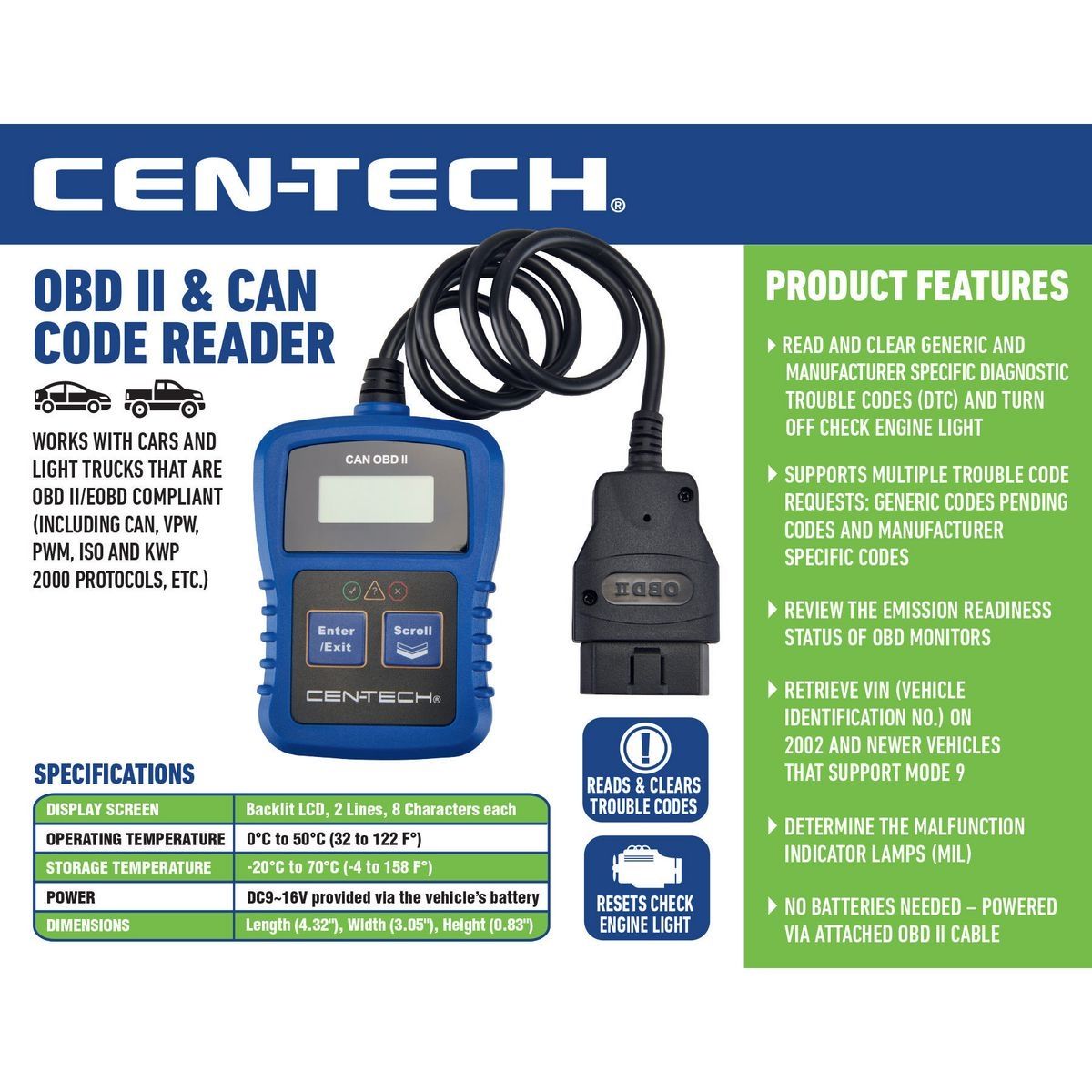 OBD2 Code Reader C169979