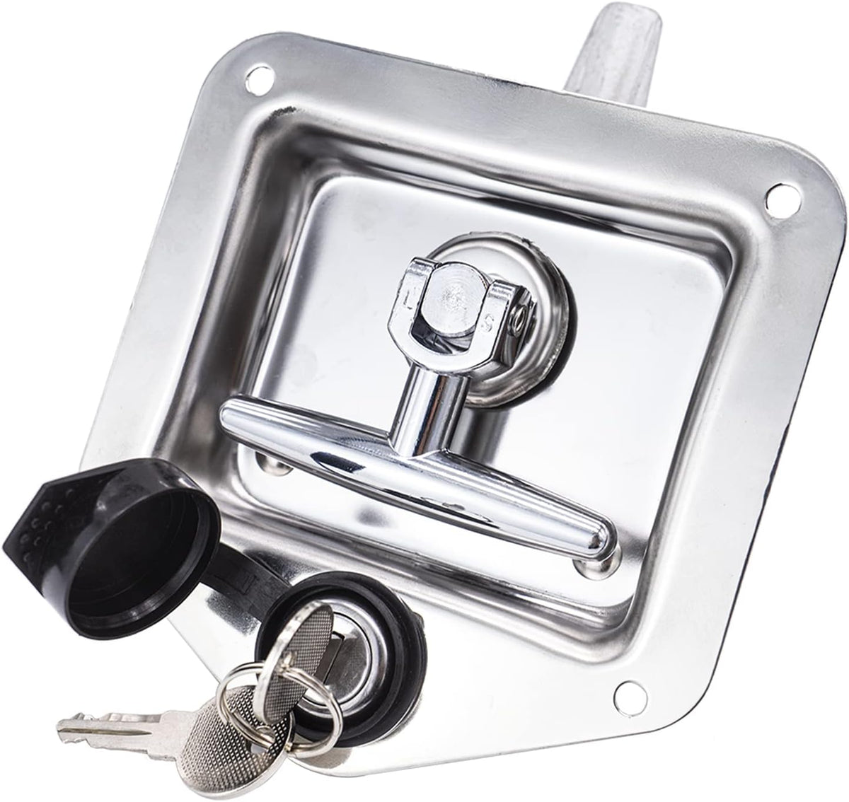 4 Pack Stainless-Steel T Handle Lock with Gasket and Keys Y716