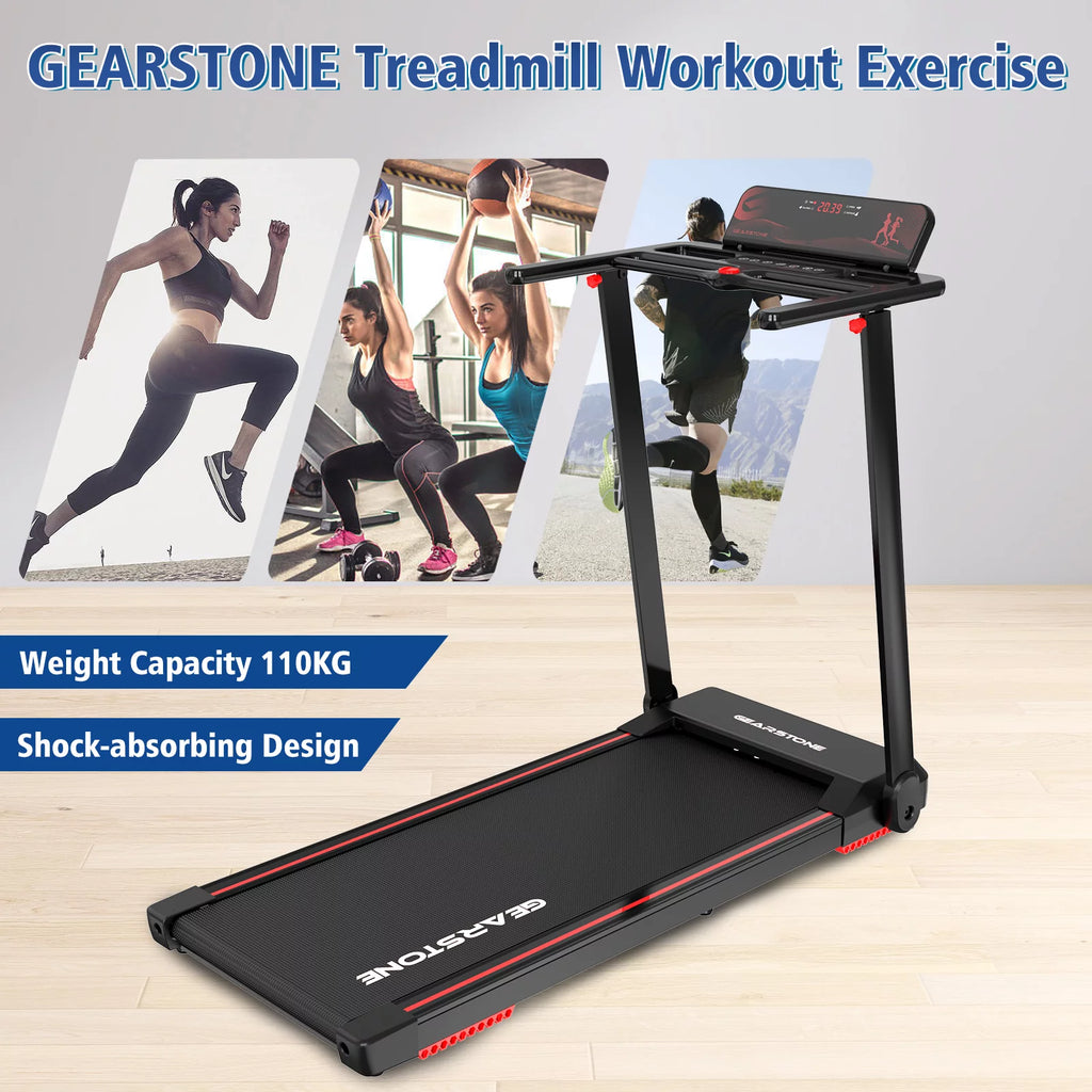Foldable Electric Treadmill with LCD Monitor I77753