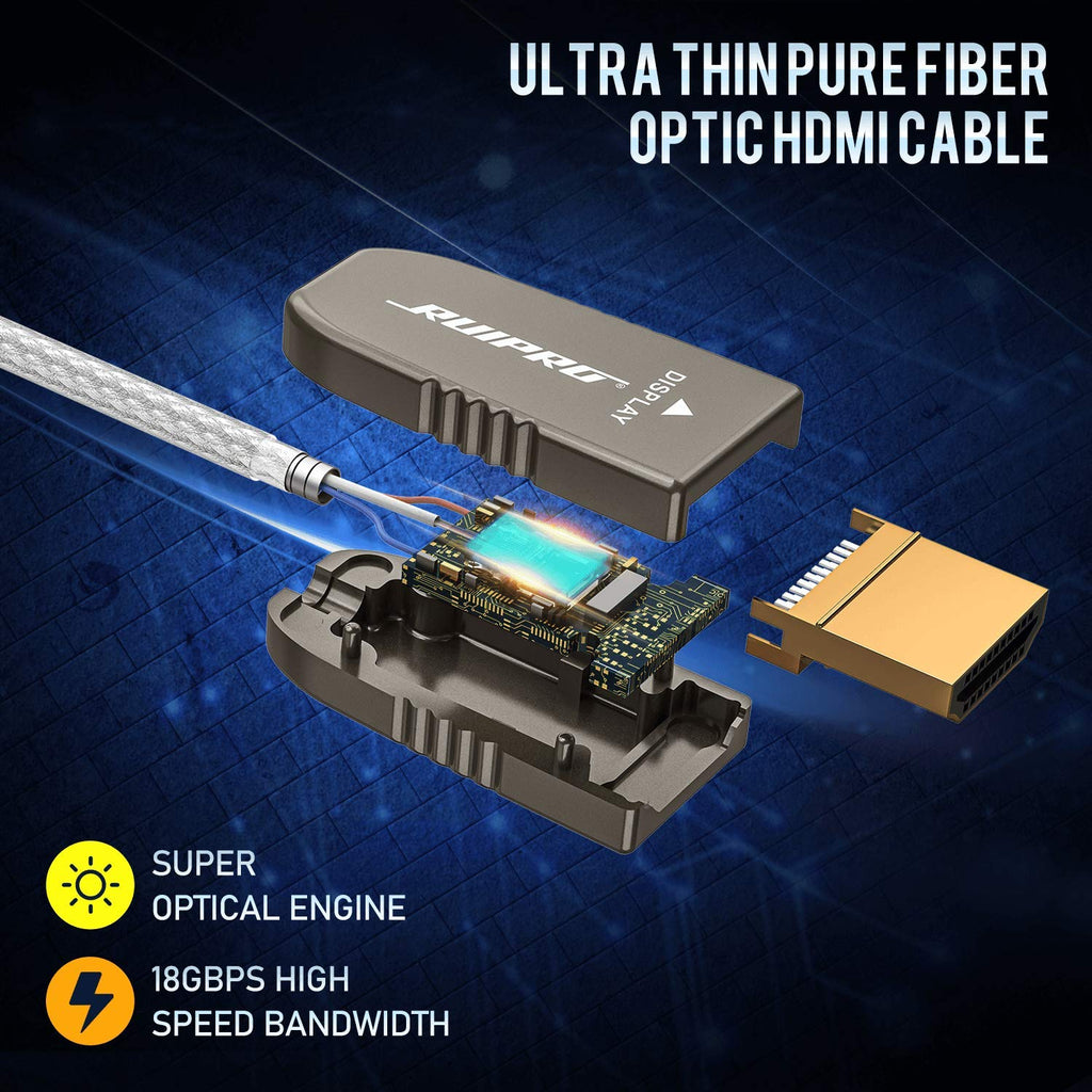 Fiber Optic HDMI Cable 65 Feet 4K60Hz 18Gbps HDR10 ARC Y6643