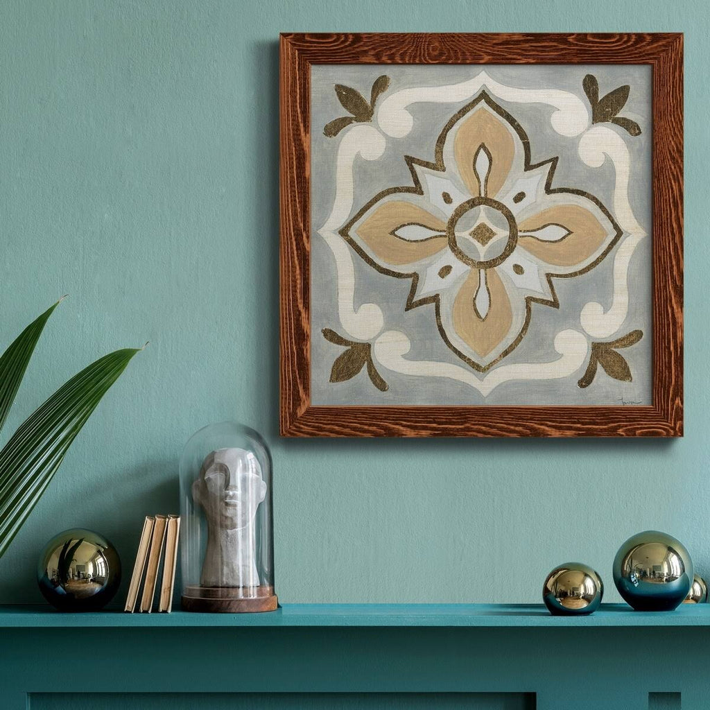 Framed Canvas 24x24 Black J411