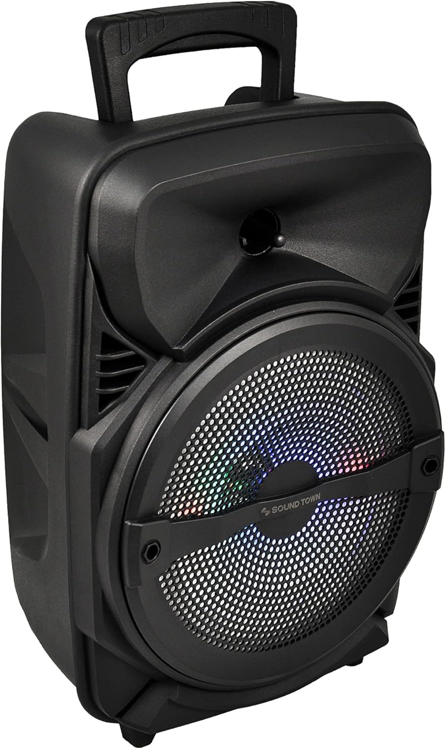 8-inch 2-Way Portable PA Speaker with Built-in Rechargeable Battery Y3886