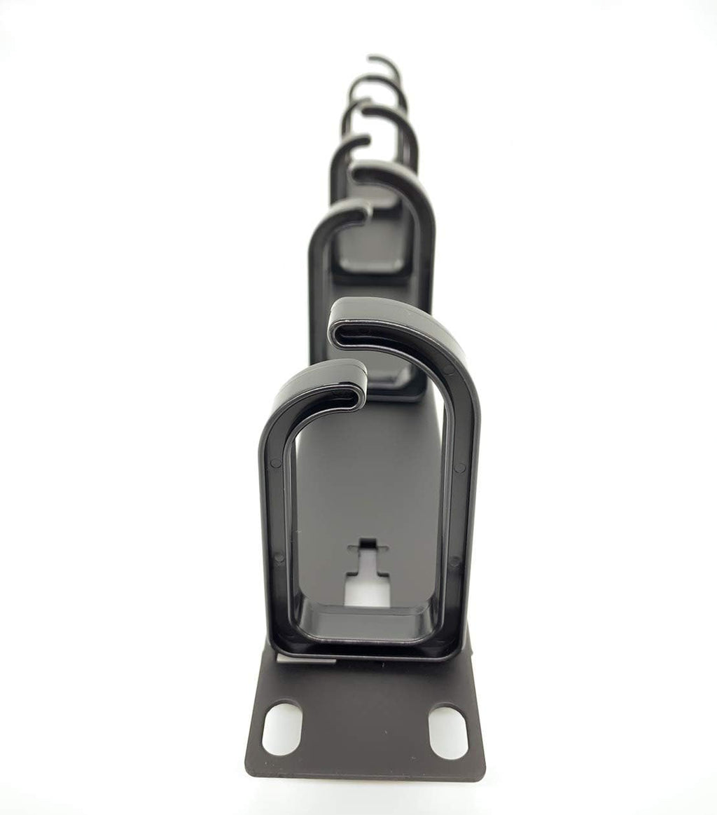 5 Pack 1U Cable Management Panel with D-Ring Hooks Q37334