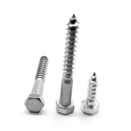 16 inch-9 x 4 1/2 inch Hex Lag Screw Low Carbon Steel Zinc Plated 100 V519