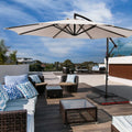 10' Outdoor Hanging Offset Cantilever Umbrella O8522