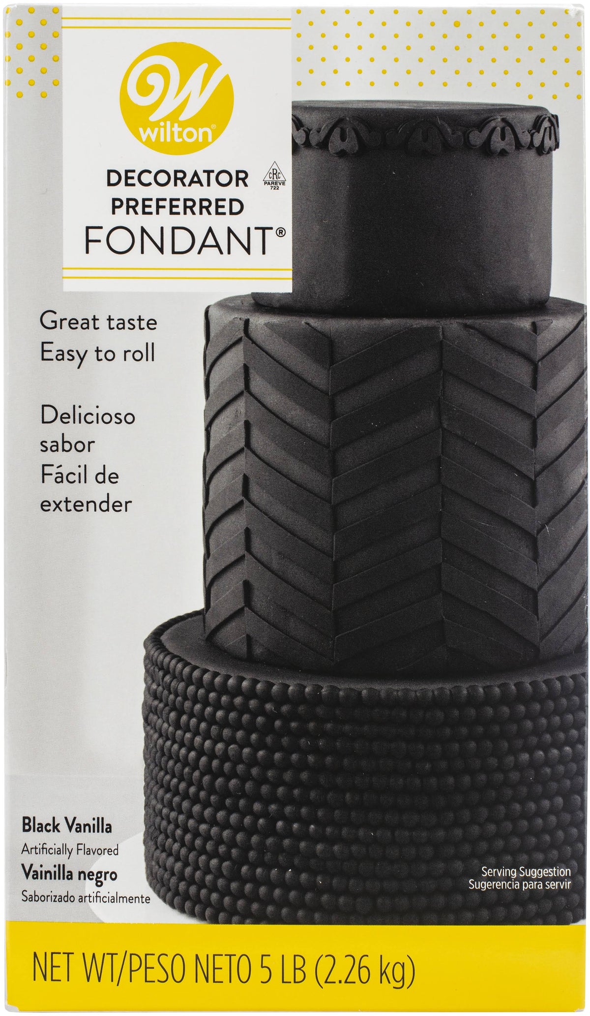 Black Fondant 5 lbs B586