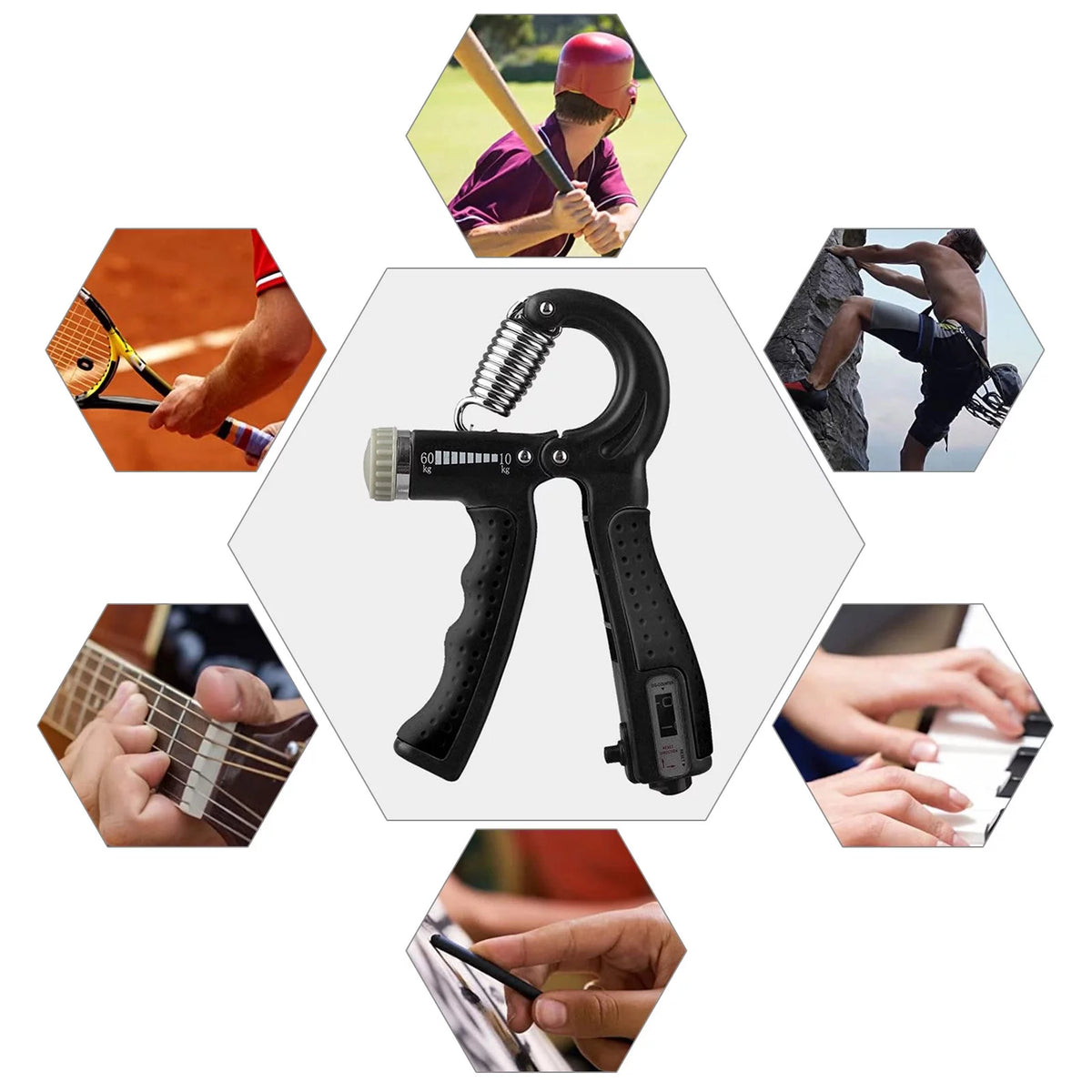 Adjustable Resistance Hand Grip Strengthener C280364