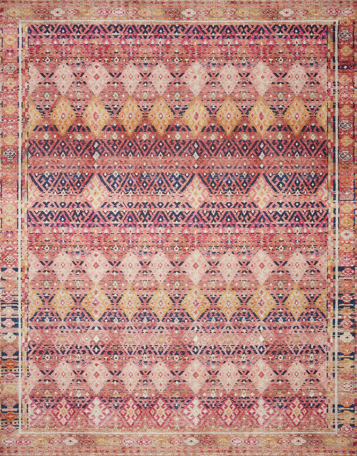 Magenta Multi 2'3 x 3'9 Rug M3173