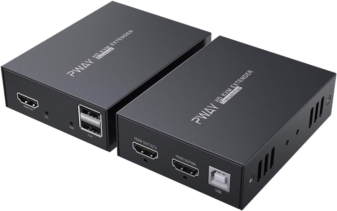 HDMI KVM USB Extender Over Ethernet Cat5e/6 Up to 50m/164ft 1080P 3D J559