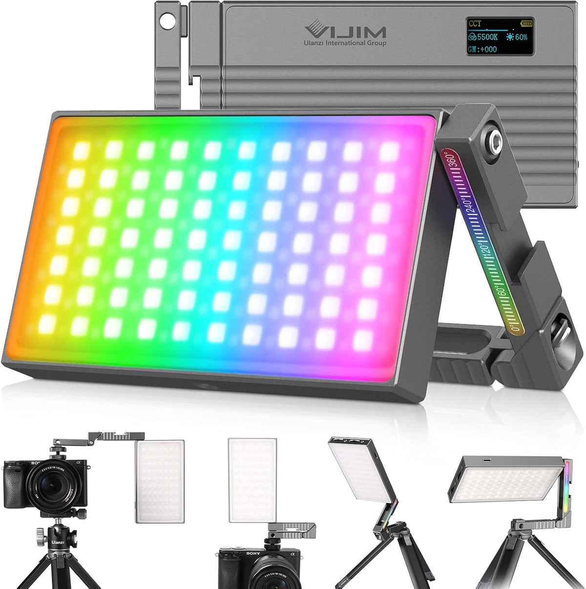 RGB LED Video Light Panel 2700-8500K Dimmable N624
