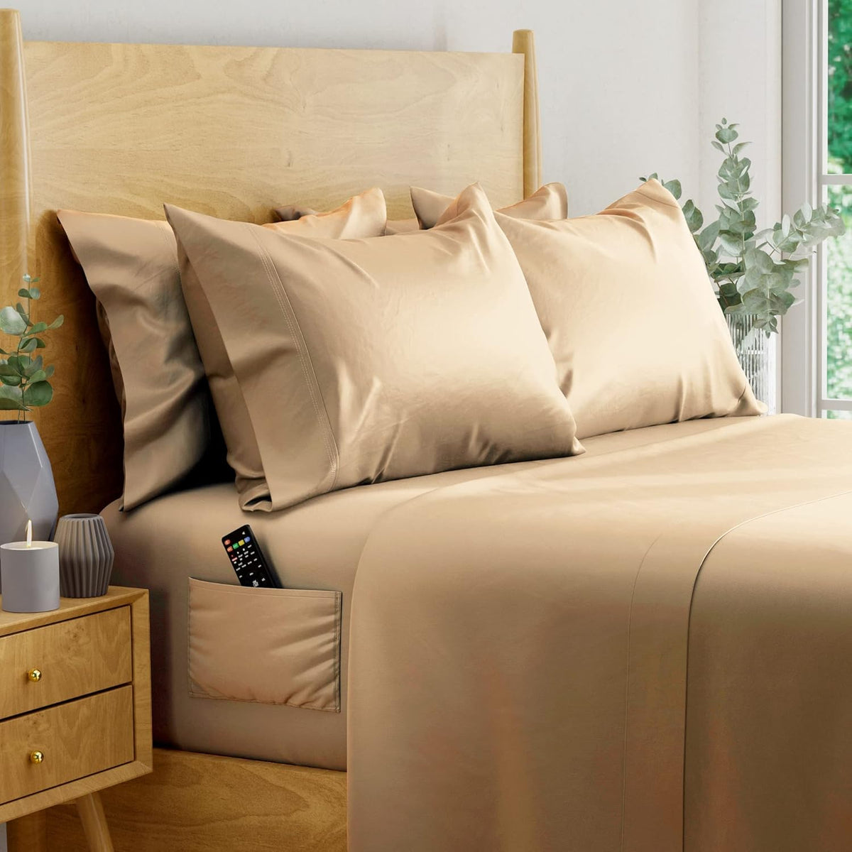 King Size Eucalyptus Sheets 6 pcs V7864