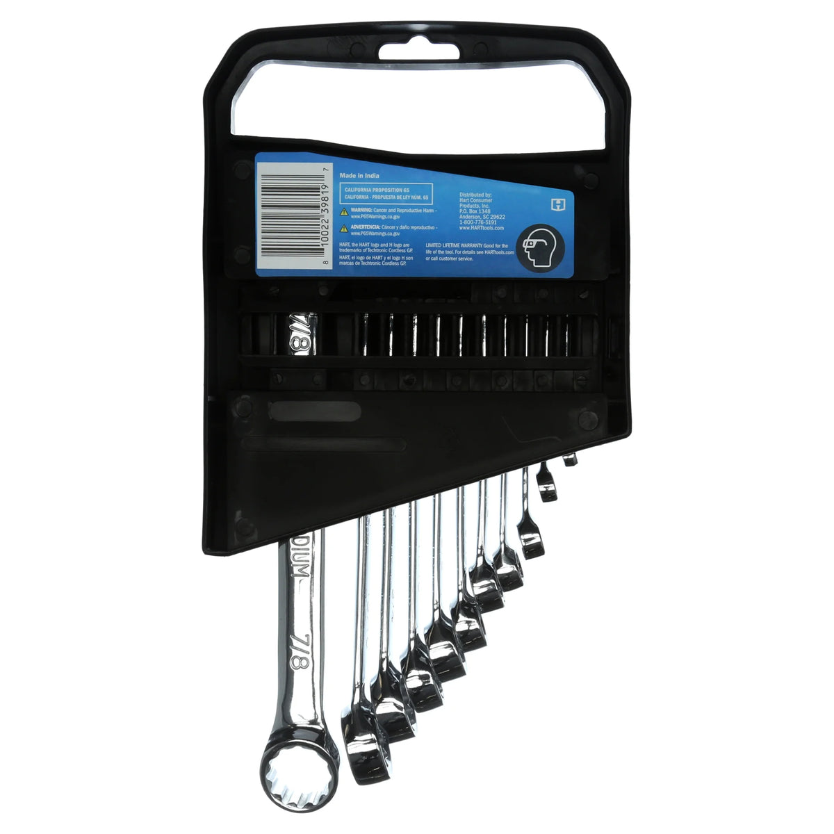 11-Piece Combination Wrench Set with Tool Pouch U799580