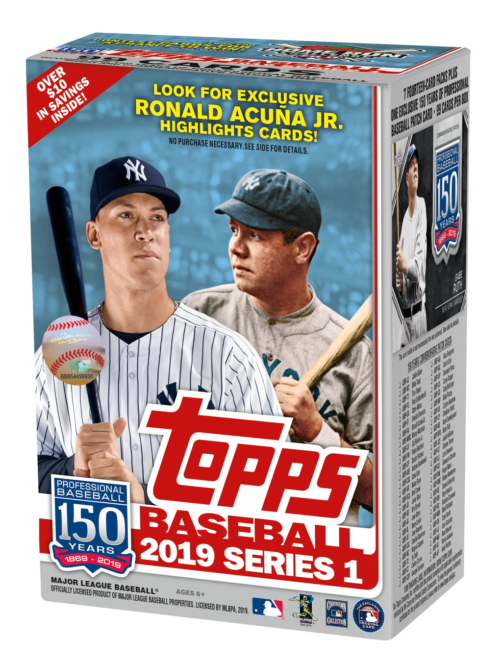 2019 Baseball Series 1 Trading Cards Relic Box T365
