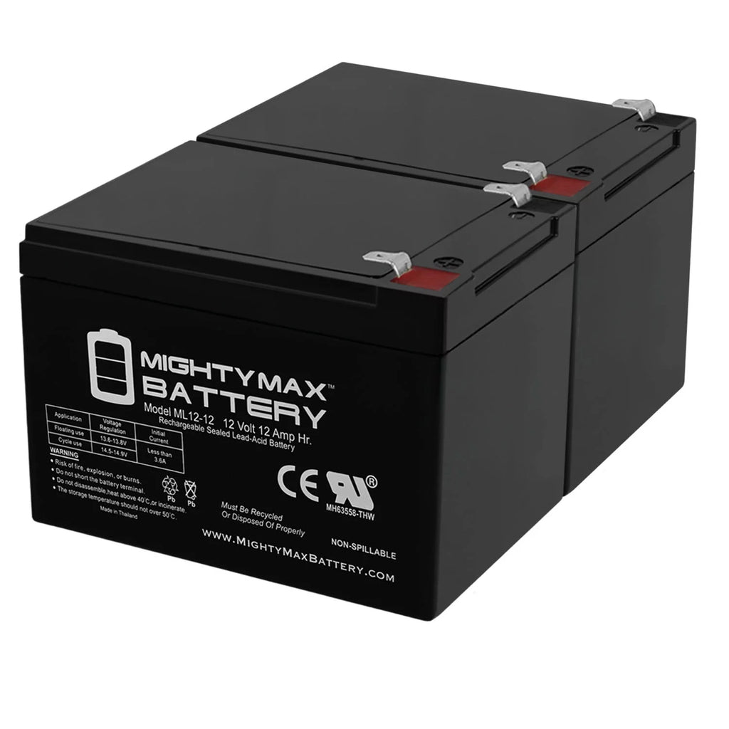 12V 12AH Compatible Battery 2 Pack V20845