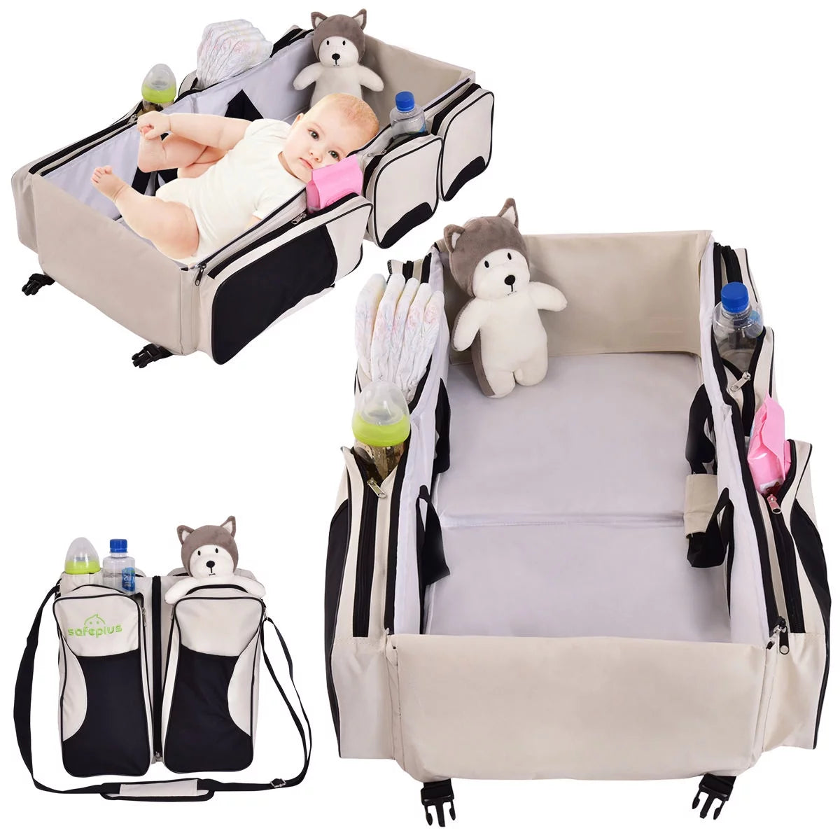 3-in-1 Portable Baby Backpack with Changing Pad H649731