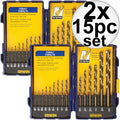 15pc Cobalt Drill Bit Set 2-Pack O345