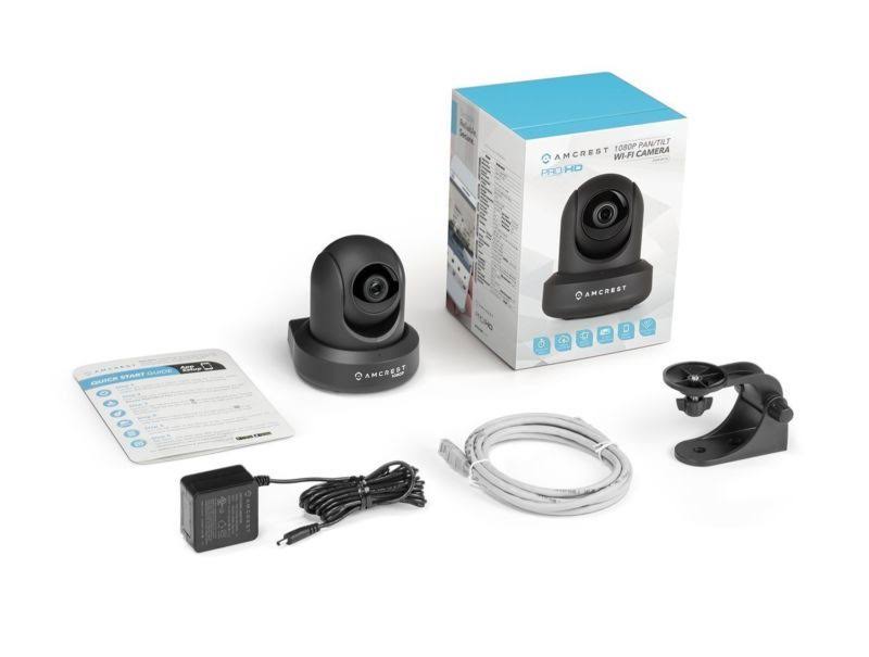 1080p WiFi Indoor Pan/Tilt Security IP Camera Black P9655