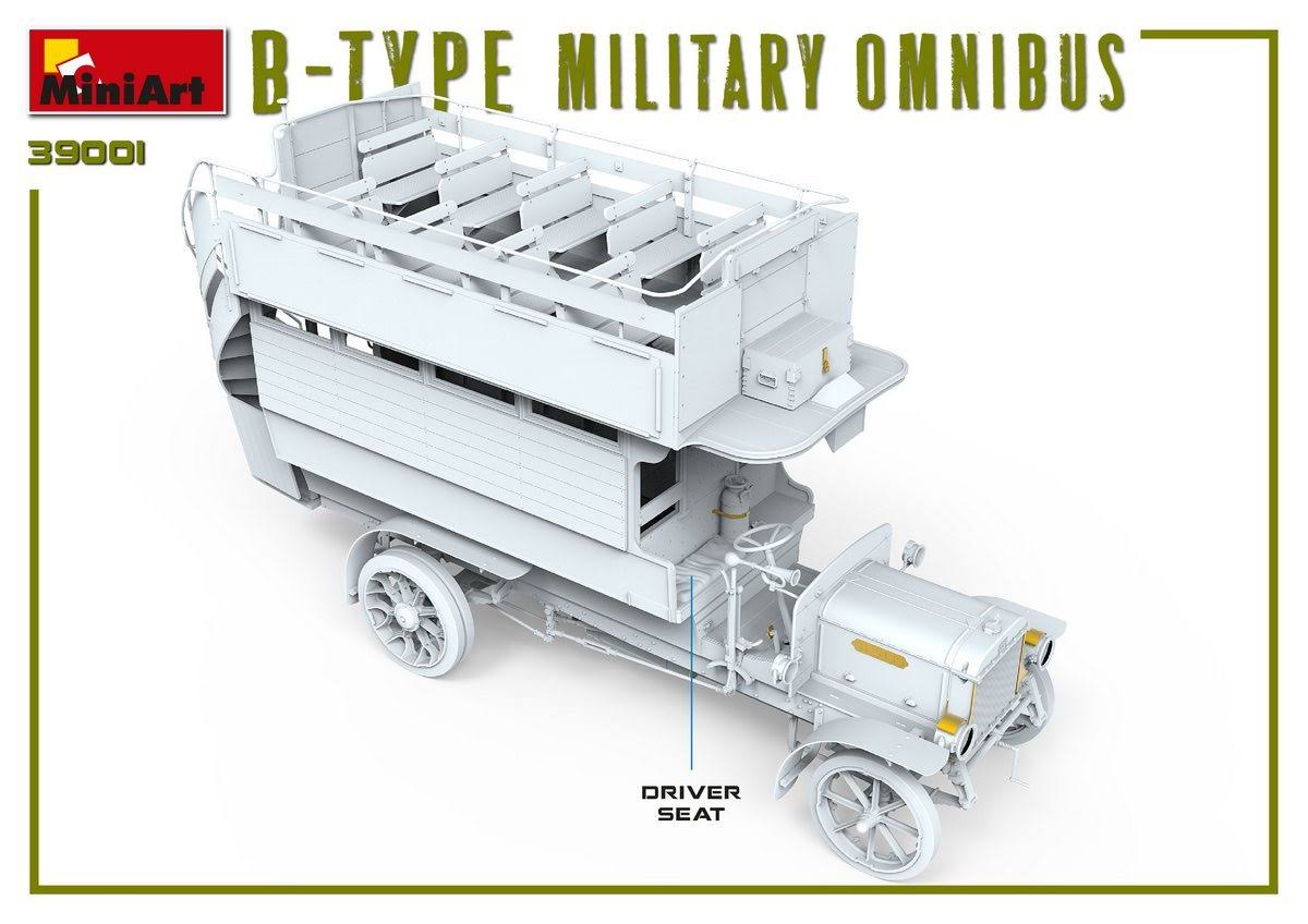 1/35 Scale B-Type Military Omnibus Model Kit P182