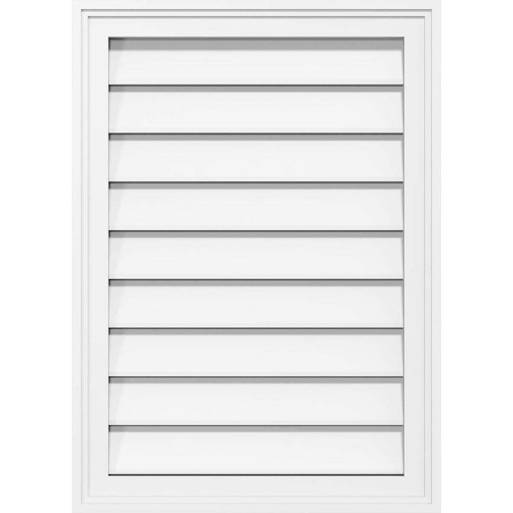 20x22W x 36x22H Vertical Surface Mount PVC Gable Vent Z5292
