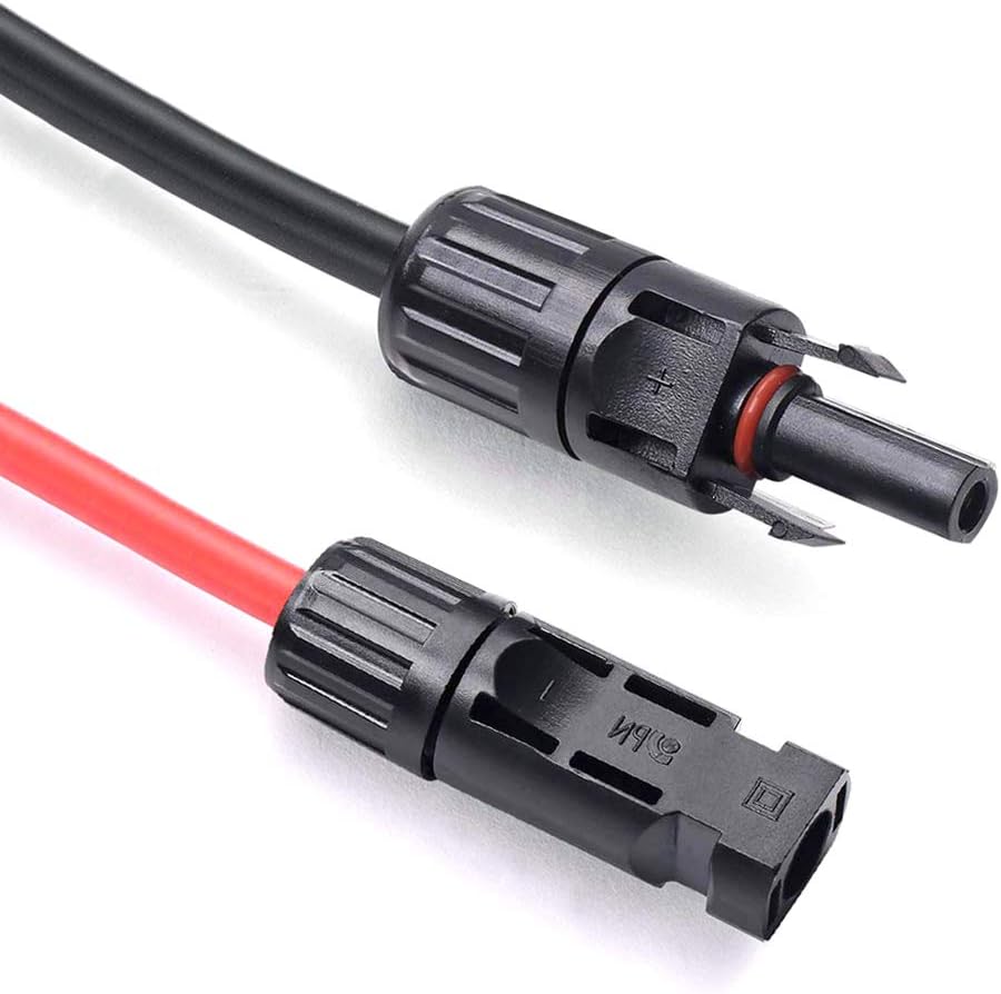 10 AWG 50 Feet Solar Extension Cable with Female and Male Connector S745532