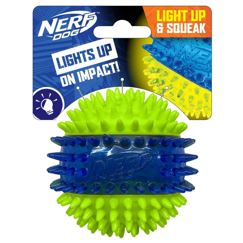 Translucent TPR 3-Part LED & Squeak Ball Dog Toy C6410