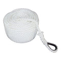Twisted Nylon Anchor Rope with Thimble 3 Strand Braid 3/8 x 150ft B709