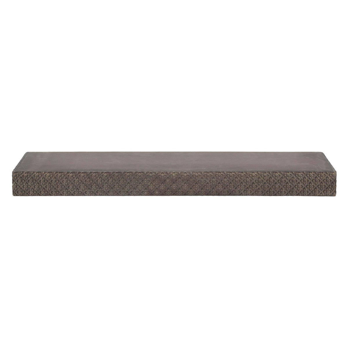 Large Black Wood Floating Wall Shelf Y85272