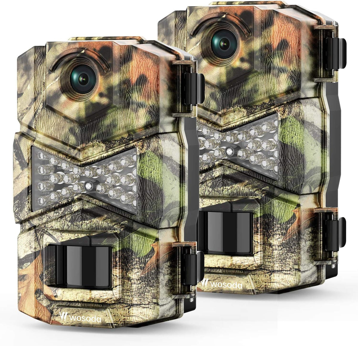2 Pack 16MP 1080P Waterproof Trail Game Camera F8450
