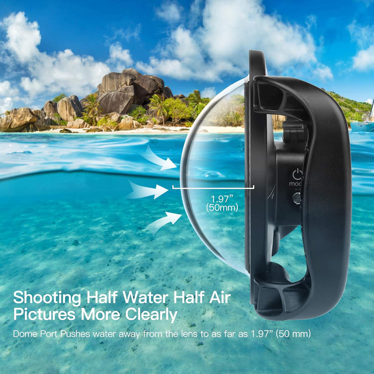 Dome Port Lens for GoPro Hero 9/10 Black Waterproof Case K422