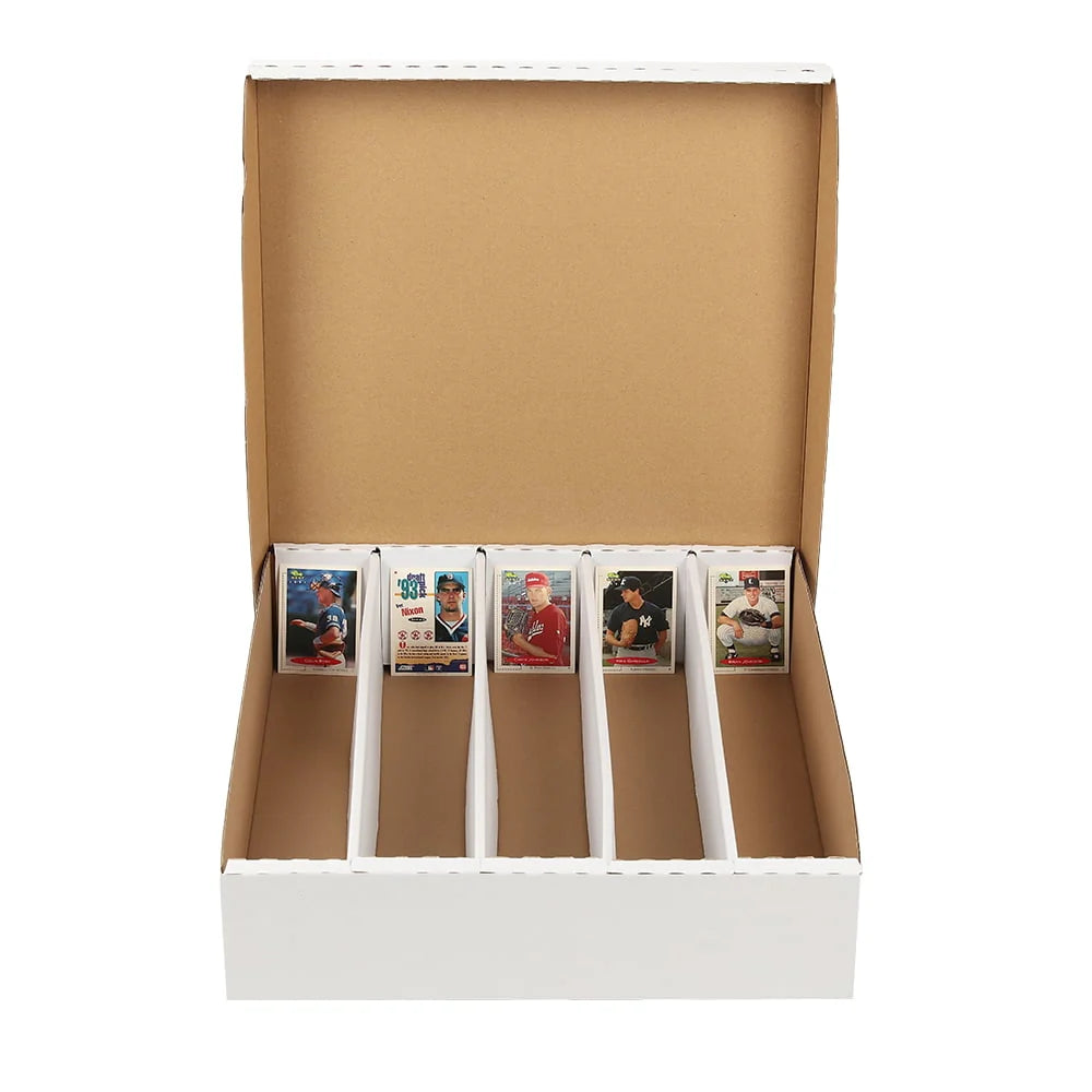 Card Storage Box Holds 5000 Count Trading Card Corrugated Holder Container Y95922