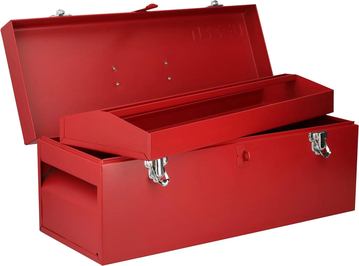 20 In Metal Tool Box with Plastic Handle and Tray K208806