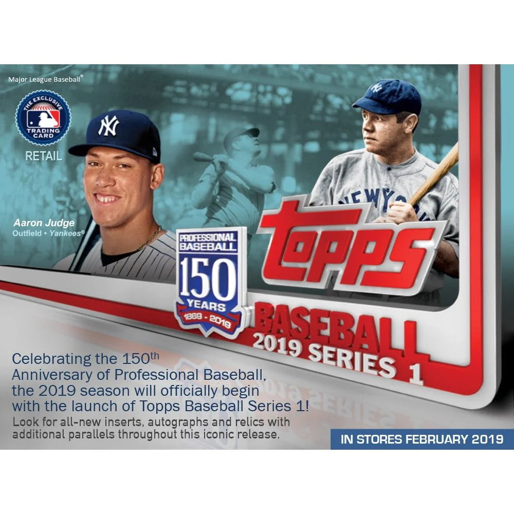 2019 Baseball Series 1 Trading Cards Relic Box T365