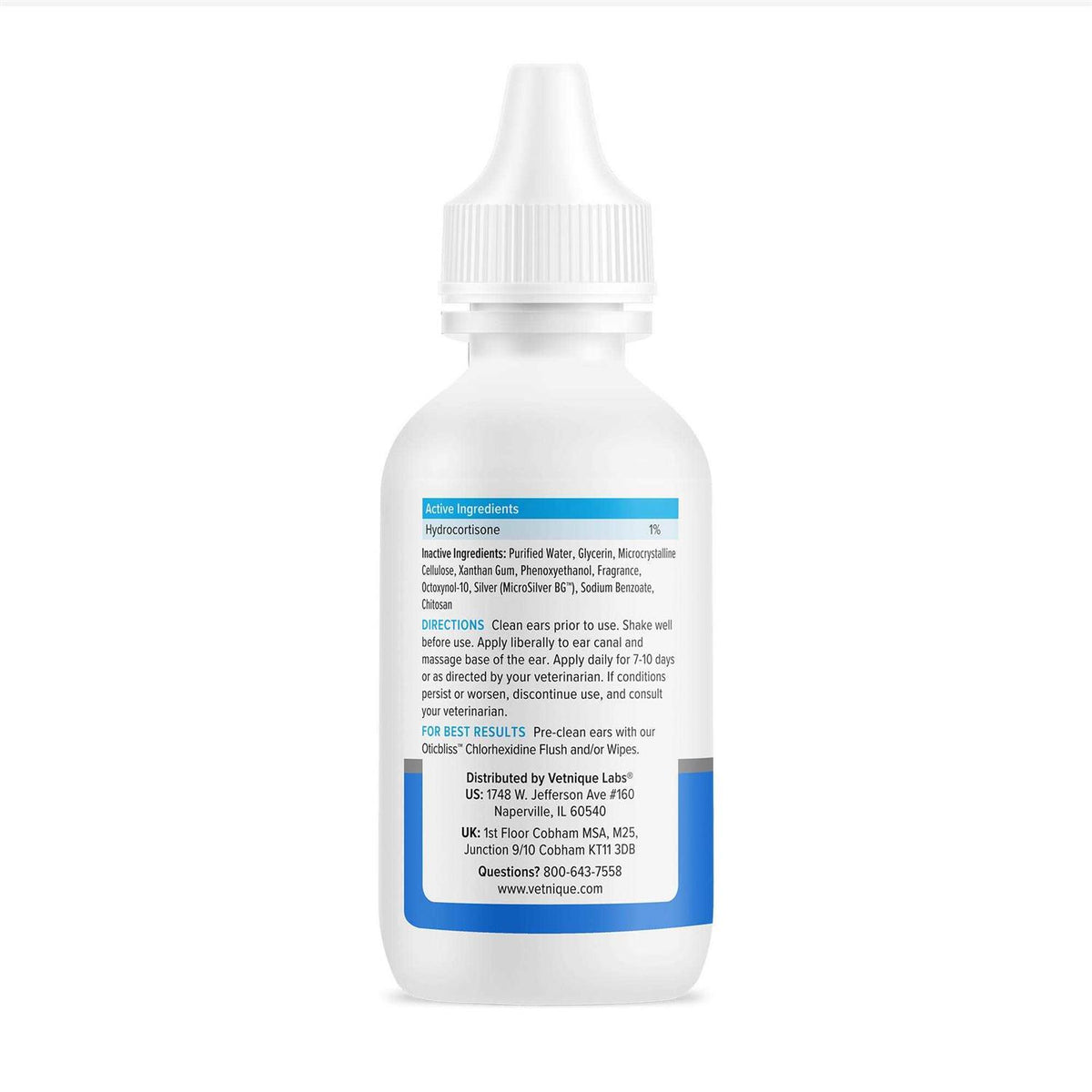 Ear Drops for Dogs & Cats with Hydrocortisone X5661