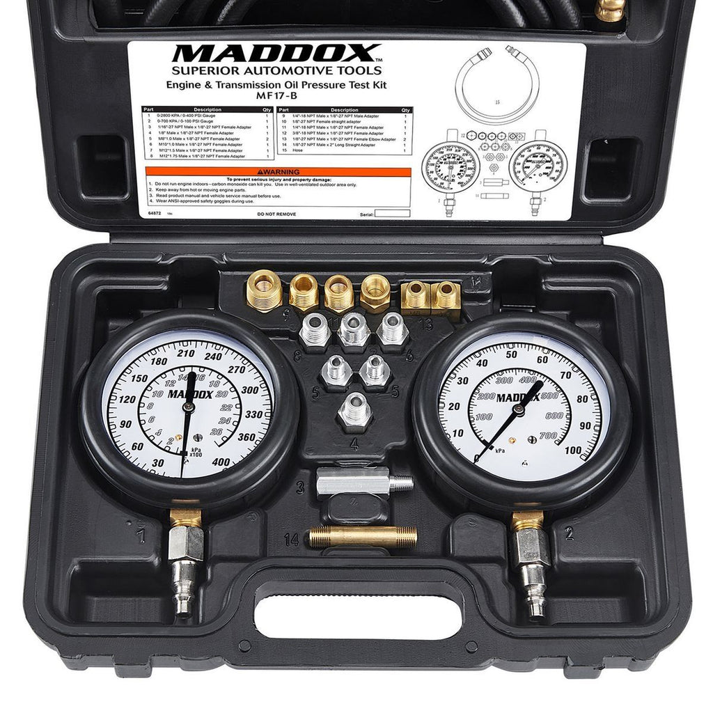 Engine and Transmission Oil Pressure Test Kit V2867