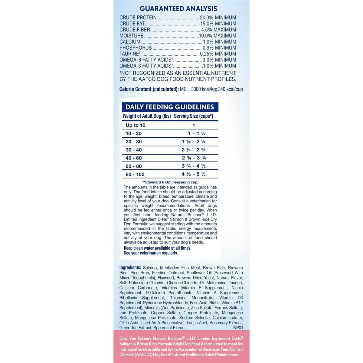 Limited Ingredient Dry Dog Food W217
