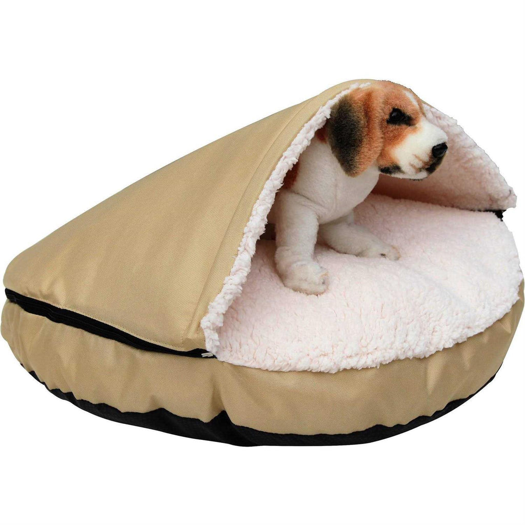 Oxford Sherpa Pet Cave and Round Pet Bed N6685