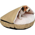 Oxford Sherpa Pet Cave and Round Pet Bed N6685