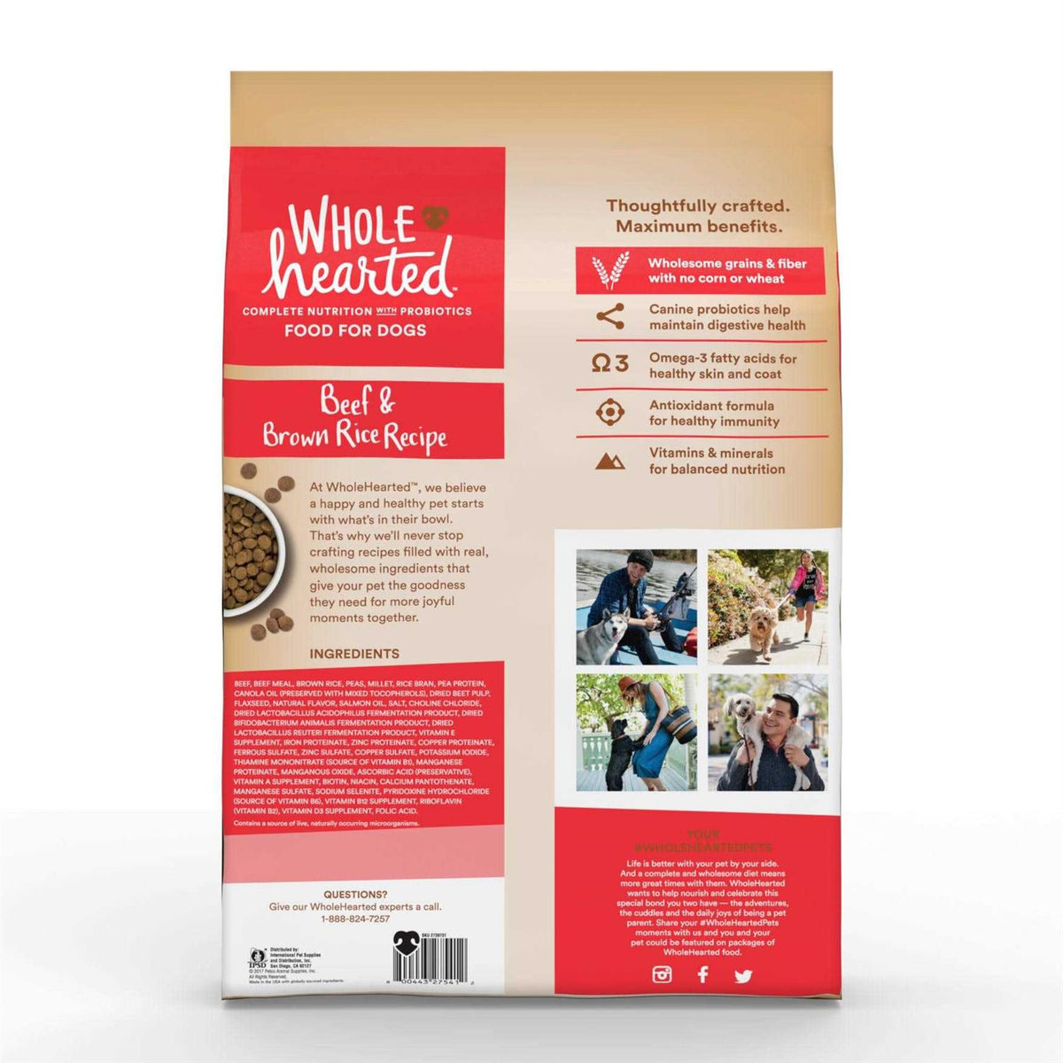Beef and Brown Rice Recipe Dry Dog Food P95235