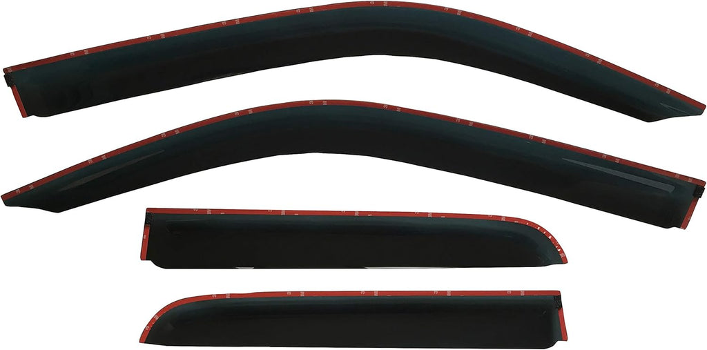 Dark Tinted Tape-On Side Window Visor Deflectors O275654